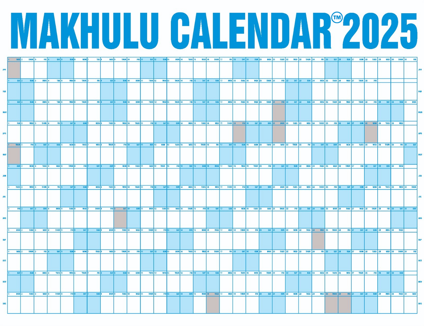 Makhulu Year Planner